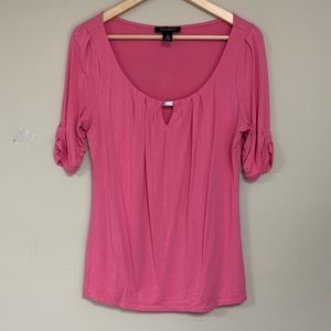 White House Black Market Pink Blouse